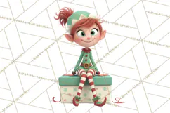 Christmas Elf Clipart, Funny Elf Clip Art, Santa Helpers PNG Product Image 5