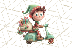 Christmas Elf Clipart, Funny Elf Clip Art, Santa Helpers PNG Product Image 2