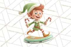 Christmas Elf Clipart, Funny Elf Clip Art, Santa Helpers PNG Product Image 3