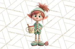 Christmas Elf Clipart, Funny Elf Clip Art, Santa Helpers PNG Product Image 4