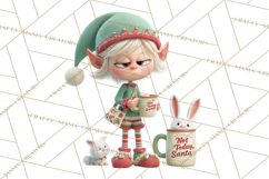 Christmas Elf Clipart, Funny Elf Clip Art, Santa Helpers PNG Product Image 5