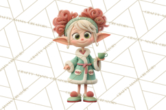 Christmas Elf Clipart, Funny Elf Clip Art, Santa Helpers PNG Product Image 2