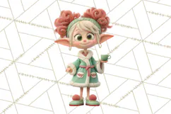 Christmas Elf Clipart, Funny Elf Clip Art, Santa Helpers PNG Product Image 2