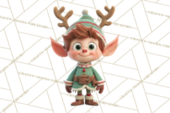 Christmas Elf Clipart, Funny Elf Clip Art, Santa Helpers PNG Product Image 4