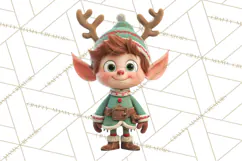 Christmas Elf Clipart, Funny Elf Clip Art, Santa Helpers PNG Product Image 4
