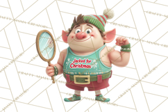 Christmas Elf Clipart, Funny Elf Clip Art, Santa Helpers PNG Product Image 2