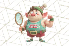 Christmas Elf Clipart, Funny Elf Clip Art, Santa Helpers PNG Product Image 2