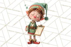 Christmas Elf Clipart, Funny Elf Clip Art, Santa Helpers PNG Product Image 3