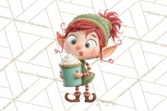 Christmas Elf Clipart, Funny Elf Clip Art, Santa Helpers PNG Product Image 5