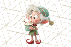 Christmas Elf Clipart, Funny Elf Clip Art, Santa Helpers PNG Product Image 2