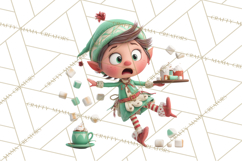 Christmas Elf Clipart, Funny Elf Clip Art, Santa Helpers PNG Product Image 4