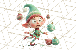 Christmas Elf Clipart, Funny Elf Clip Art, Santa Helpers PNG Product Image 4