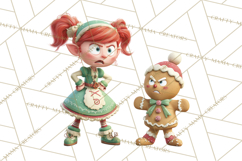 Christmas Elf Clipart, Funny Elf Clip Art, Santa Helpers PNG Product Image 3