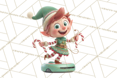 Christmas Elf Clipart, Funny Elf Clip Art, Santa Helpers PNG Product Image 5