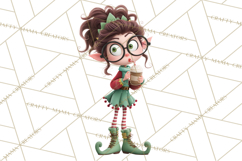 Christmas Elf Clipart, Funny Elf Clip Art, Santa Helpers PNG Product Image 3