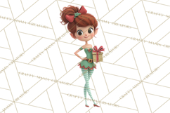 Christmas Elf Clipart, Funny Elf Clip Art, Santa Helpers PNG Product Image 4