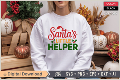 Santas Little Helper SVG | Christmas SVG | Holiday SVG Product Image 1