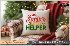 Santas Little Helper SVG | Christmas SVG | Holiday SVG Product Image 4