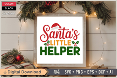 Santas Little Helper SVG | Christmas SVG | Holiday SVG Product Image 6
