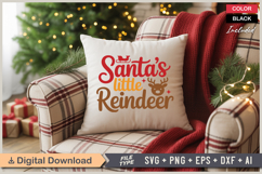 Santas Little Reindeer SVG | Christmas SVG | Holiday SVG Product Image 4