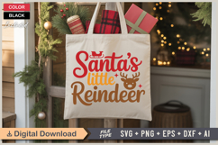 Santas Little Reindeer SVG | Christmas SVG | Holiday SVG Product Image 5