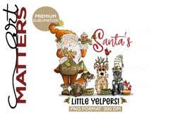 Santa&#039;s Little Yelpers! - 300 DPI - Hand Painted Product Image 3