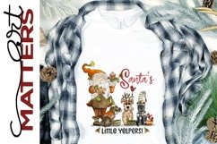 Santa&#039;s Little Yelpers! - 300 DPI - Hand Painted Product Image 1