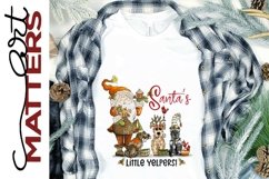 Santa's Little Yelpers! - 300 DPI - Hand Painted Product Image 1