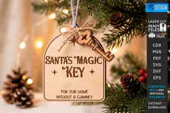 Santas Magic Key Laser Cut | 3D Layered Christmas Magic Key Product Image 1