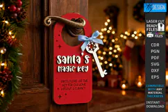 Santas Magic Key Laser Cut | 3D Layered Christmas Magic Key Product Image 1