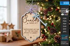 Santas Magic Key Laser Cut | 3D Layered Christmas Magic Key Product Image 1