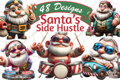 Funny Santa PNG, Santa Working Jobs Clip Art, Christmas Png Product Image 1