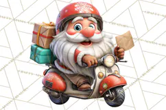 Funny Santa PNG, Santa Working Jobs Clip Art, Christmas Png Product Image 2
