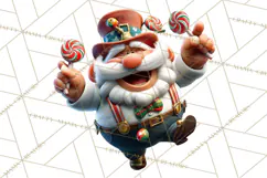 Funny Santa PNG, Santa Working Jobs Clip Art, Christmas Png Product Image 3