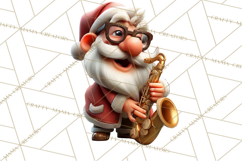 Funny Santa PNG, Santa Working Jobs Clip Art, Christmas Png Product Image 5