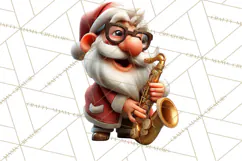 Funny Santa PNG, Santa Working Jobs Clip Art, Christmas Png Product Image 5