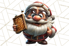 Funny Santa PNG, Santa Working Jobs Clip Art, Christmas Png Product Image 2