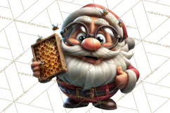 Funny Santa PNG, Santa Working Jobs Clip Art, Christmas Png Product Image 2