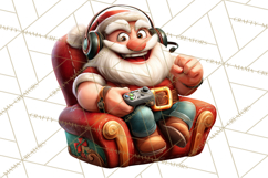 Funny Santa PNG, Santa Working Jobs Clip Art, Christmas Png Product Image 4