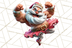 Funny Santa PNG, Santa Working Jobs Clip Art, Christmas Png Product Image 5