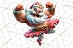 Funny Santa PNG, Santa Working Jobs Clip Art, Christmas Png Product Image 5