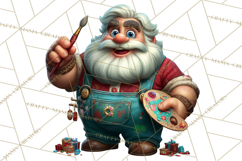 Funny Santa PNG, Santa Working Jobs Clip Art, Christmas Png Product Image 2