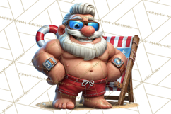 Funny Santa PNG, Santa Working Jobs Clip Art, Christmas Png Product Image 3
