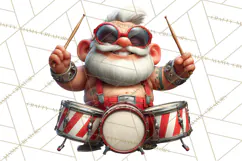 Funny Santa PNG, Santa Working Jobs Clip Art, Christmas Png Product Image 4