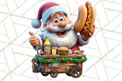 Funny Santa PNG, Santa Working Jobs Clip Art, Christmas Png Product Image 5