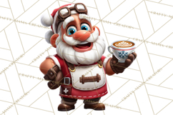 Funny Santa PNG, Santa Working Jobs Clip Art, Christmas Png Product Image 4