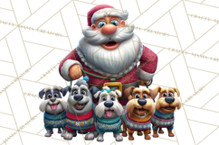 Funny Santa PNG, Santa Working Jobs Clip Art, Christmas Png Product Image 4