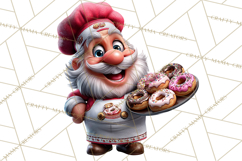 Funny Santa PNG, Santa Working Jobs Clip Art, Christmas Png Product Image 5
