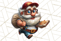 Funny Santa PNG, Santa Working Jobs Clip Art, Christmas Png Product Image 5