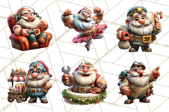 Funny Santa PNG, Santa Working Jobs Clip Art, Christmas Png Product Image 5